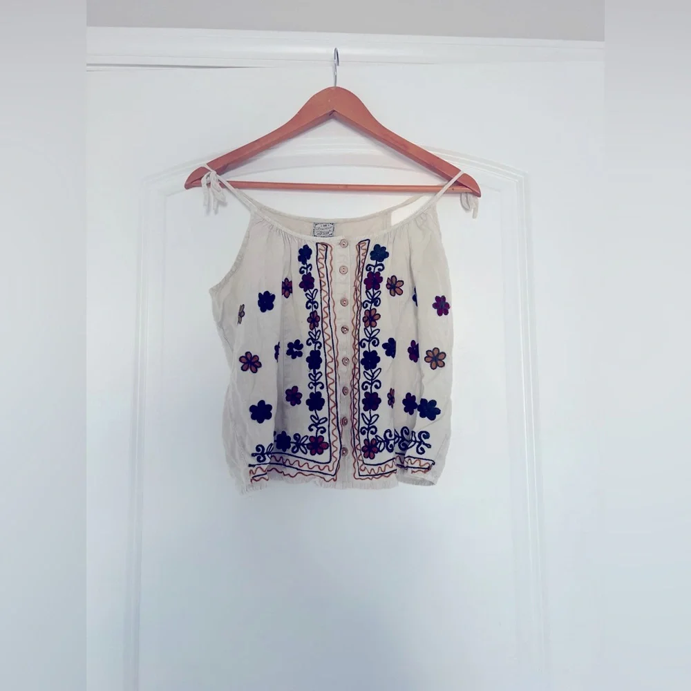 Sacred Threads Embroidered Tank Top | OS - Picture 1 of 7